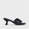 Wonders Black Glow Mules | Heels