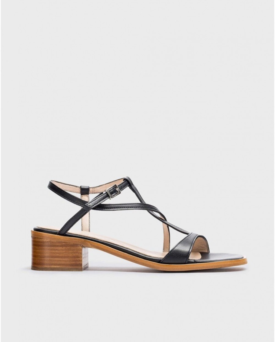 Wonders Black Aurora Sandals | Sandals