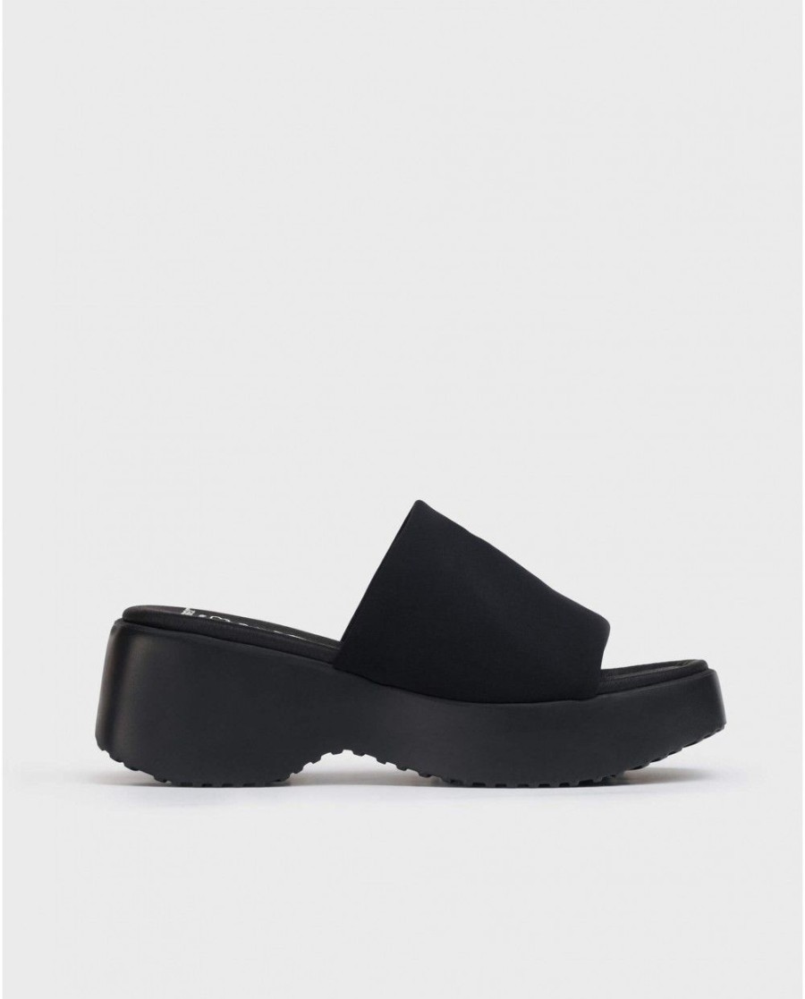 Wonders Black Susan Sandal | Sandals