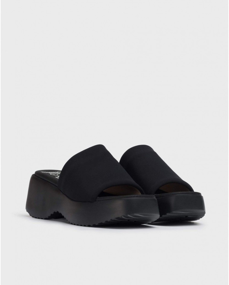 Wonders Black Susan Sandal | Sandals