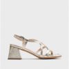 Wonders Platinum Sofia Heeled Sandals | Heels