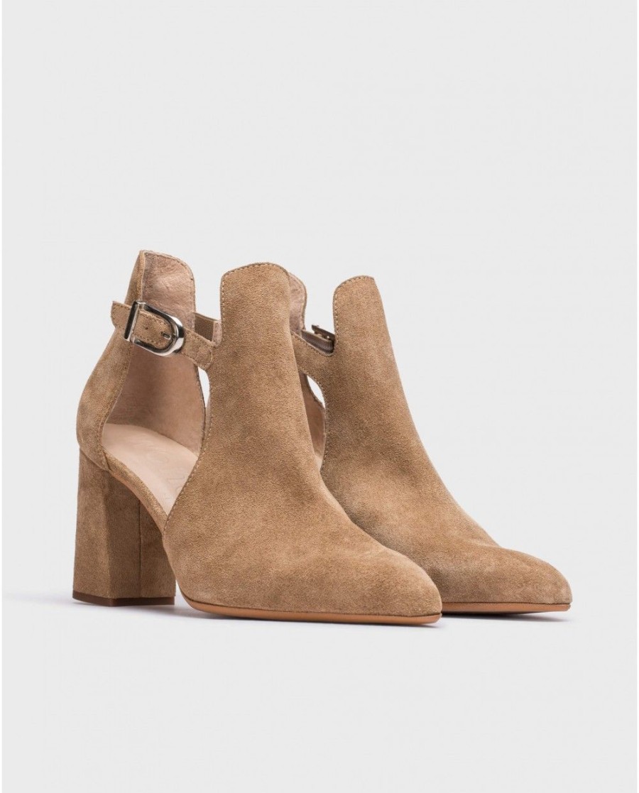 Wonders Brown Roca Ankle Boot | Heels