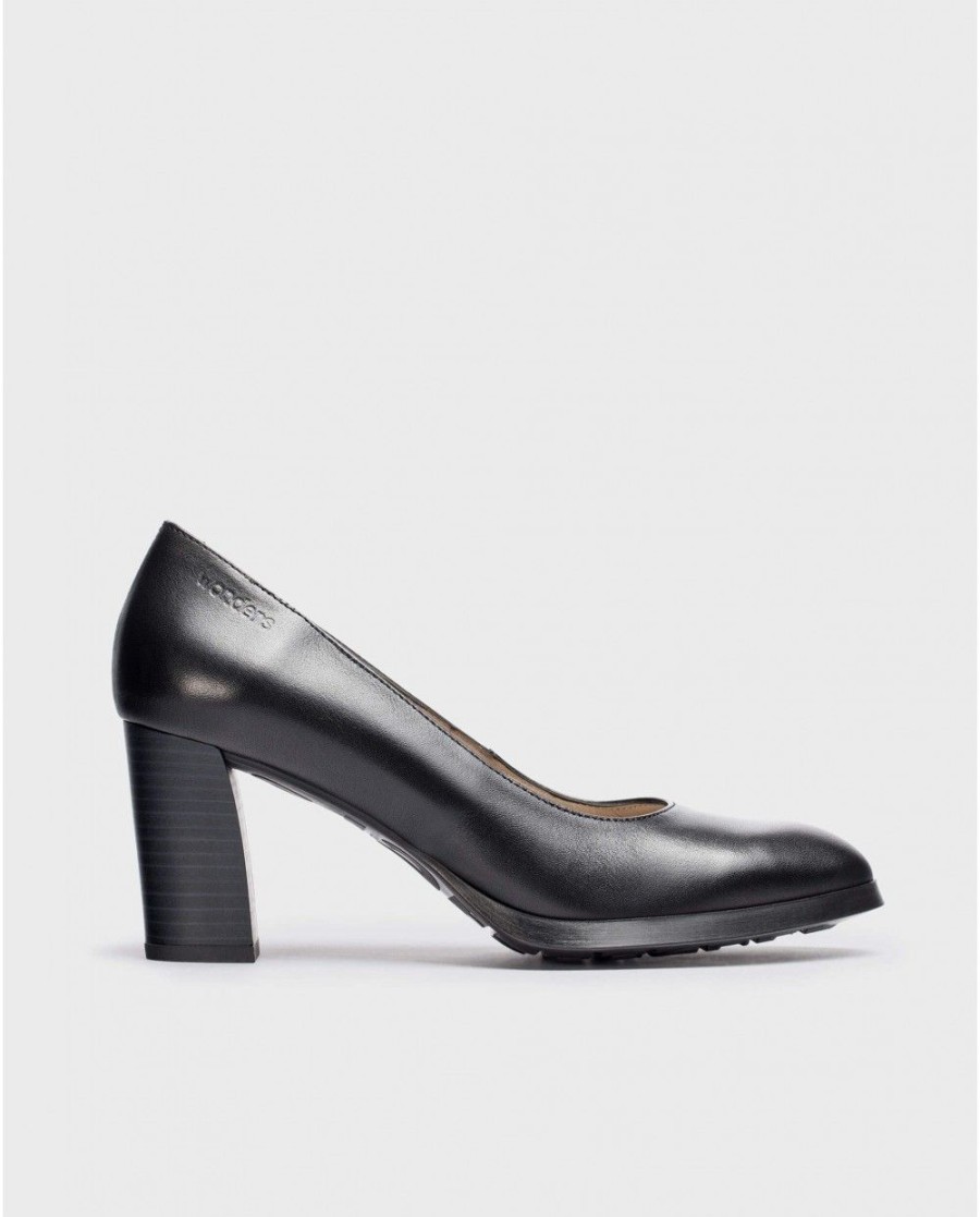 Wonders Black Fenix Shoe | Heels