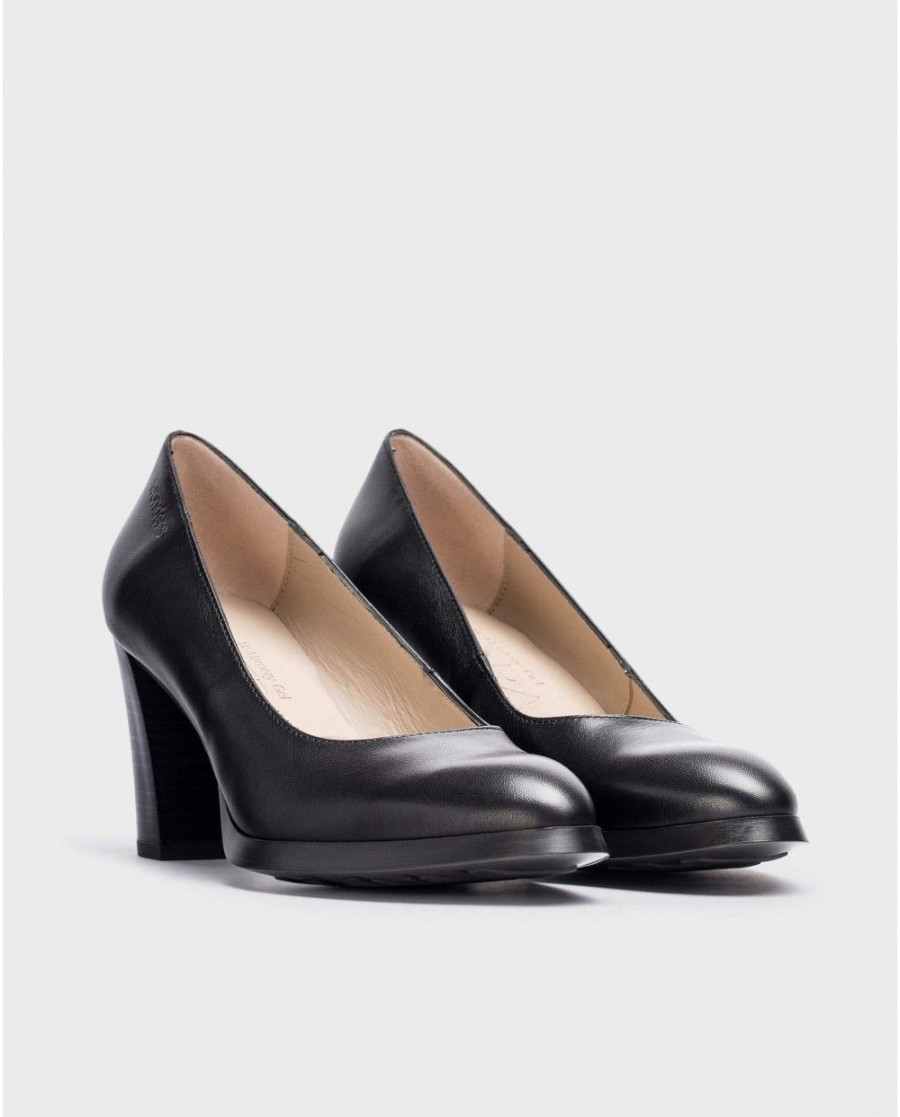 Wonders Black Fenix Shoe | Heels