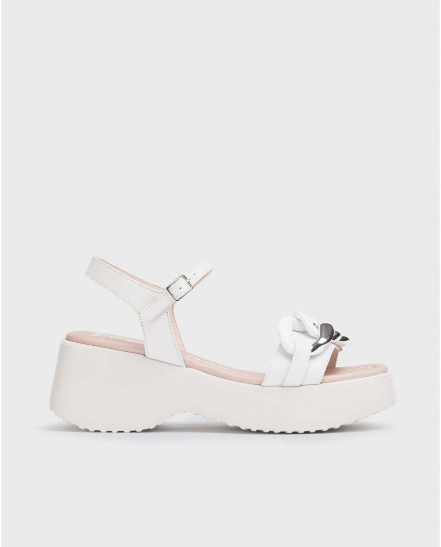 Wonders White Claire Sandal | Sandals