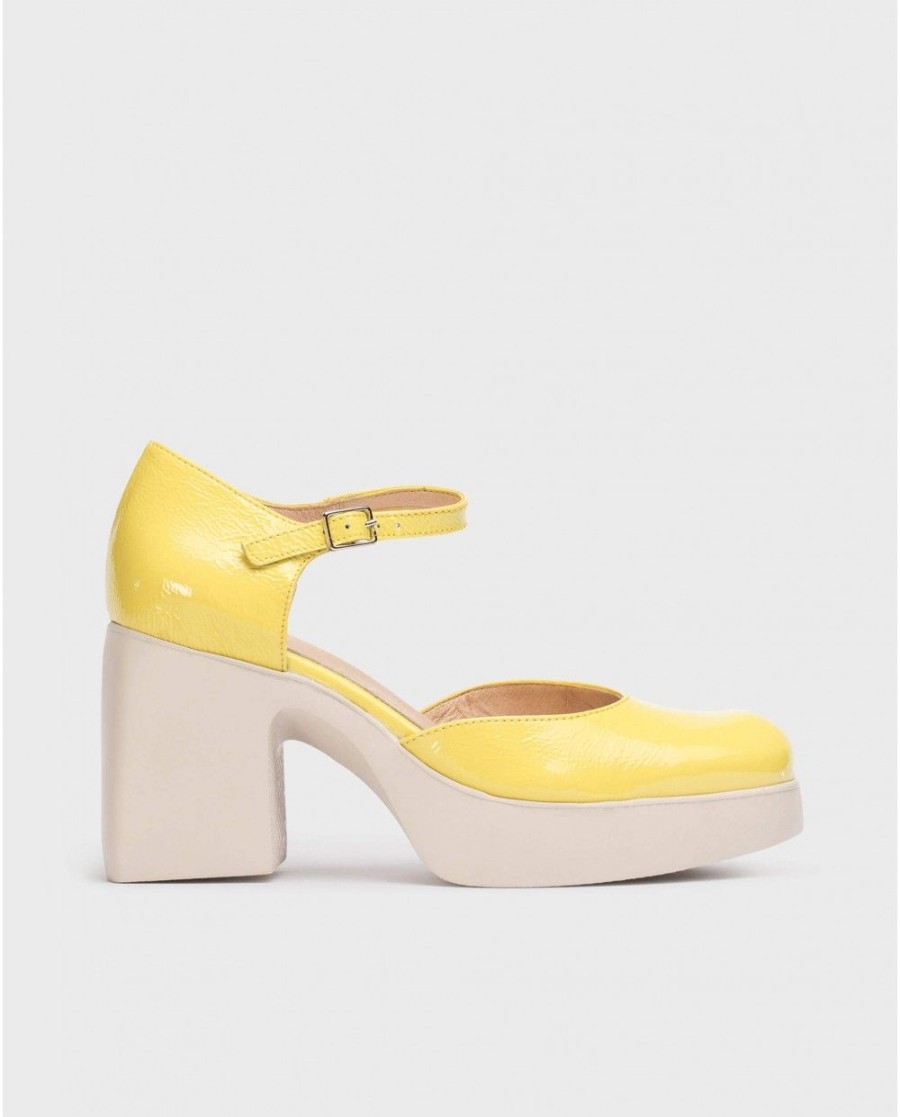 Wonders Yellow Lala Mary Jane | Heels