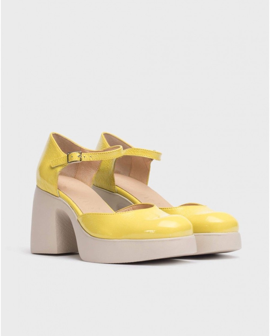 Wonders Yellow Lala Mary Jane | Heels