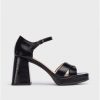 Wonders Black Julia Sandal | Sandals