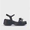 Wonders Black Claire Sandal | Sandals