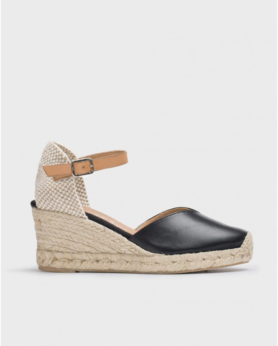 Wonders Black Lexi Espadrilles | Espadrilles