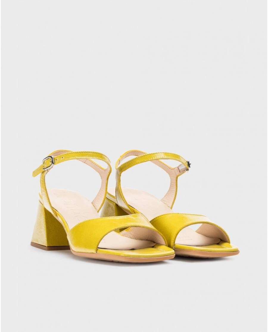 Wonders Green Isabel Heeled Sandals | Heels