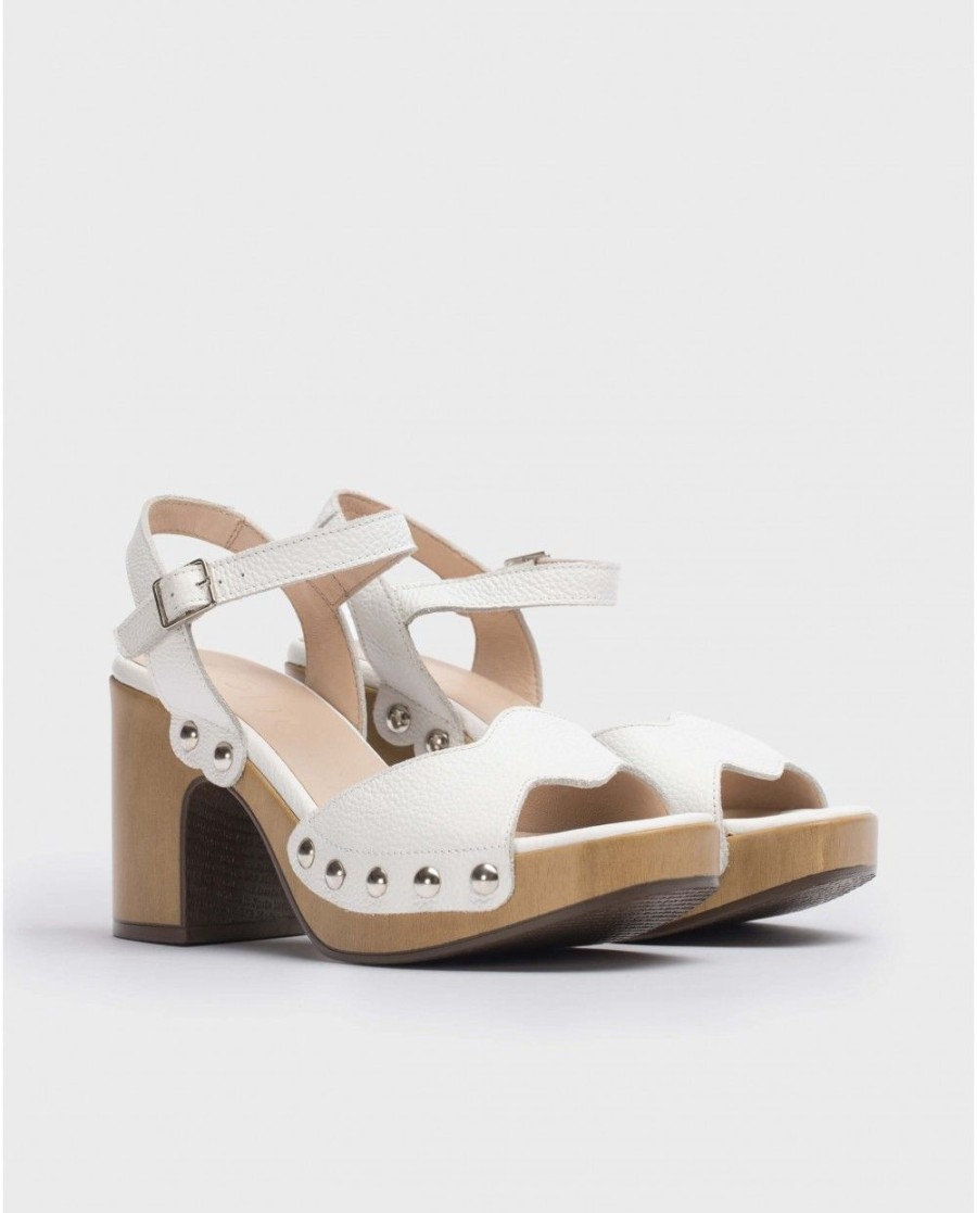 Wonders White Lexi Shoe | Heels