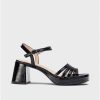 Wonders Black Zaida Heeled Sandals | Heels