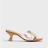 Wonders Platinum Glow Mules | Heels