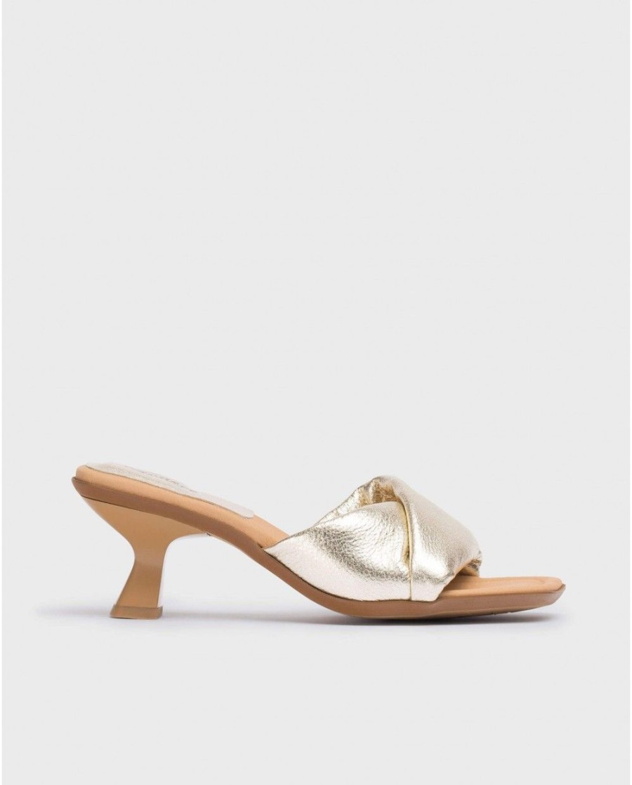 Wonders Platinum Glow Mules | Heels