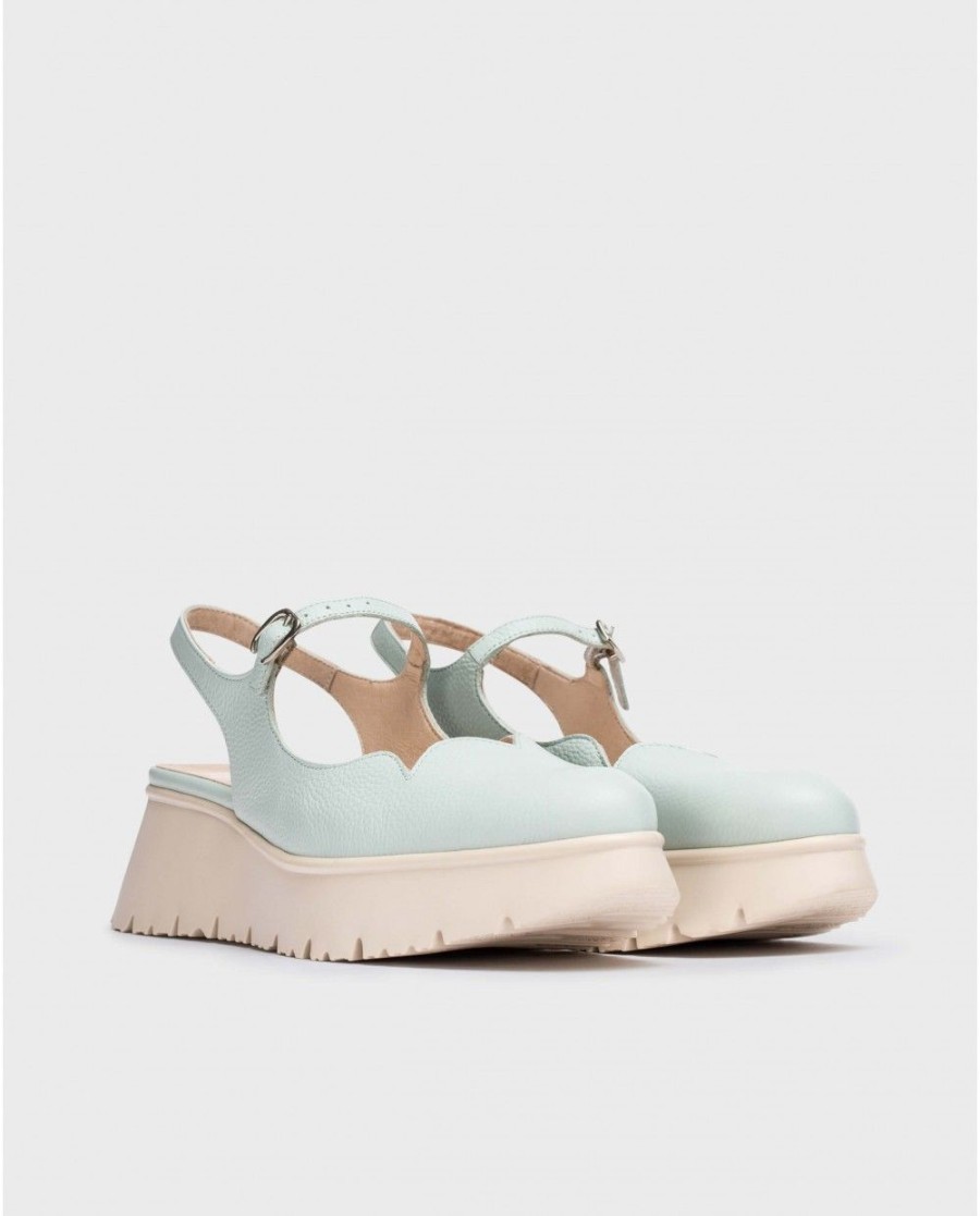 Wonders Blue Basilea Shoes | Platforms