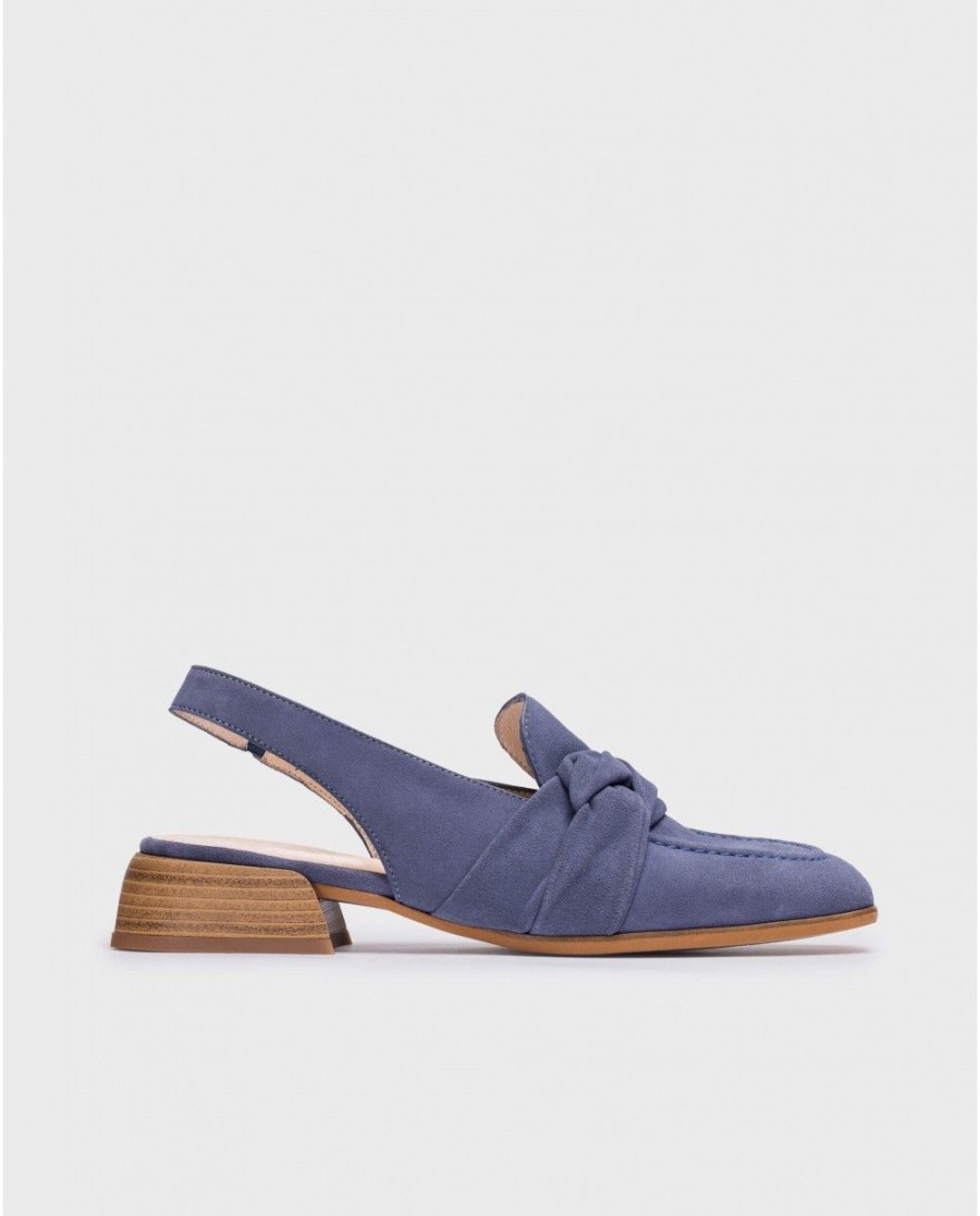 Wonders Blue Phoeniz Shoe | Flat Shoes