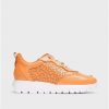 Wonders Orange Cairo Sneaker | Flat Shoes