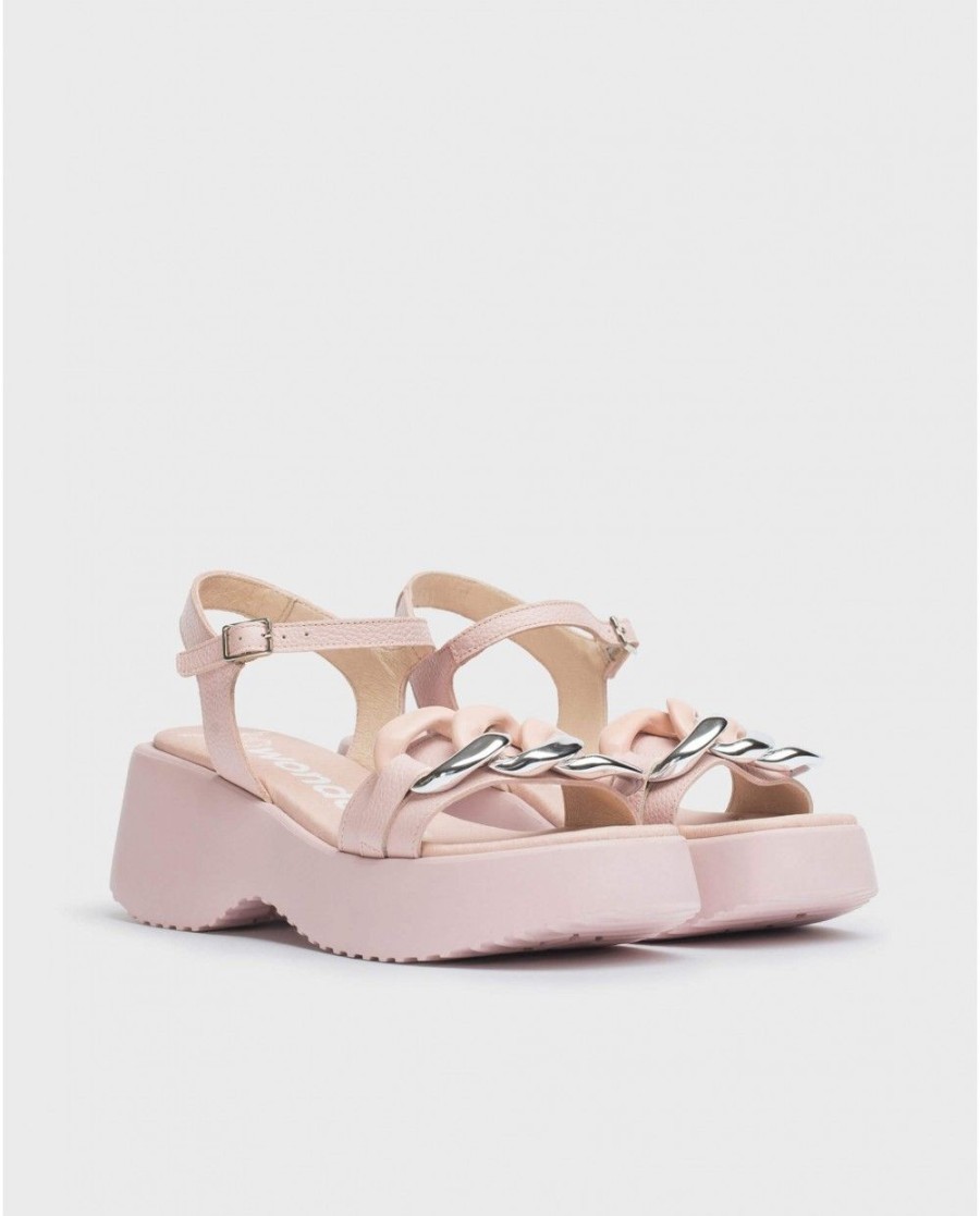 Wonders Pink Claire Sandal | Sandals