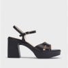 Wonders Black Isabel Heeled Sandals | Heels