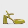 Wonders Green Selena Platform | Heels