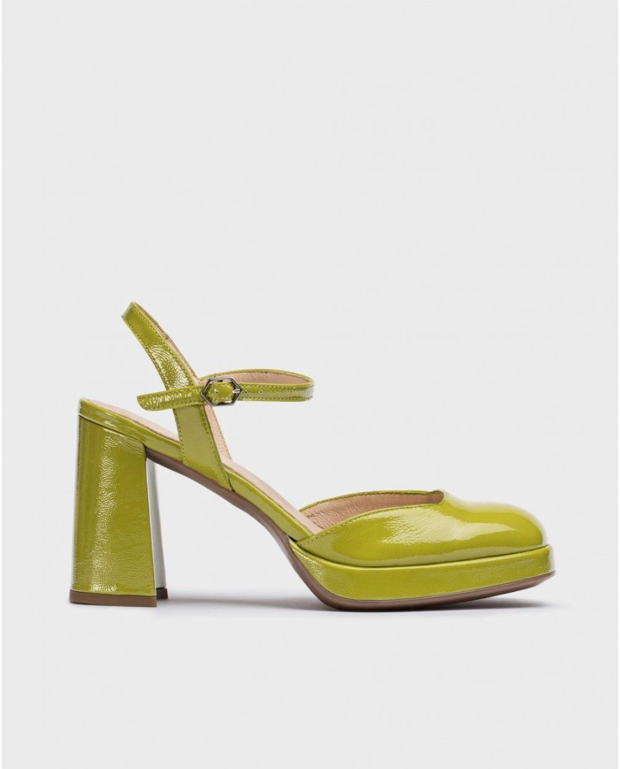 Wonders Green Selena Platform | Heels