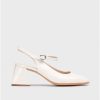 Wonders White Jane Slingback Sandals | Heels