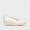 Wonders White San Marino Moccasin | Wedges