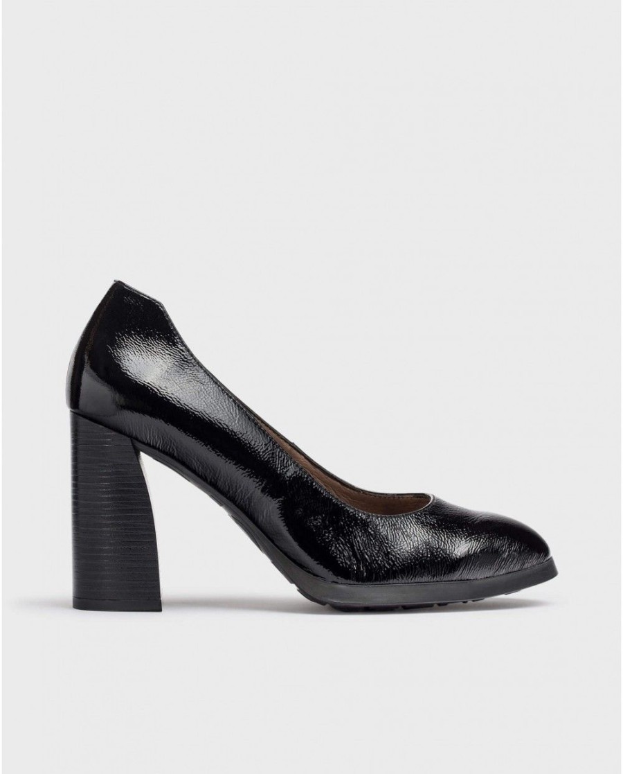 Wonders Black Tini Shoe | Heels