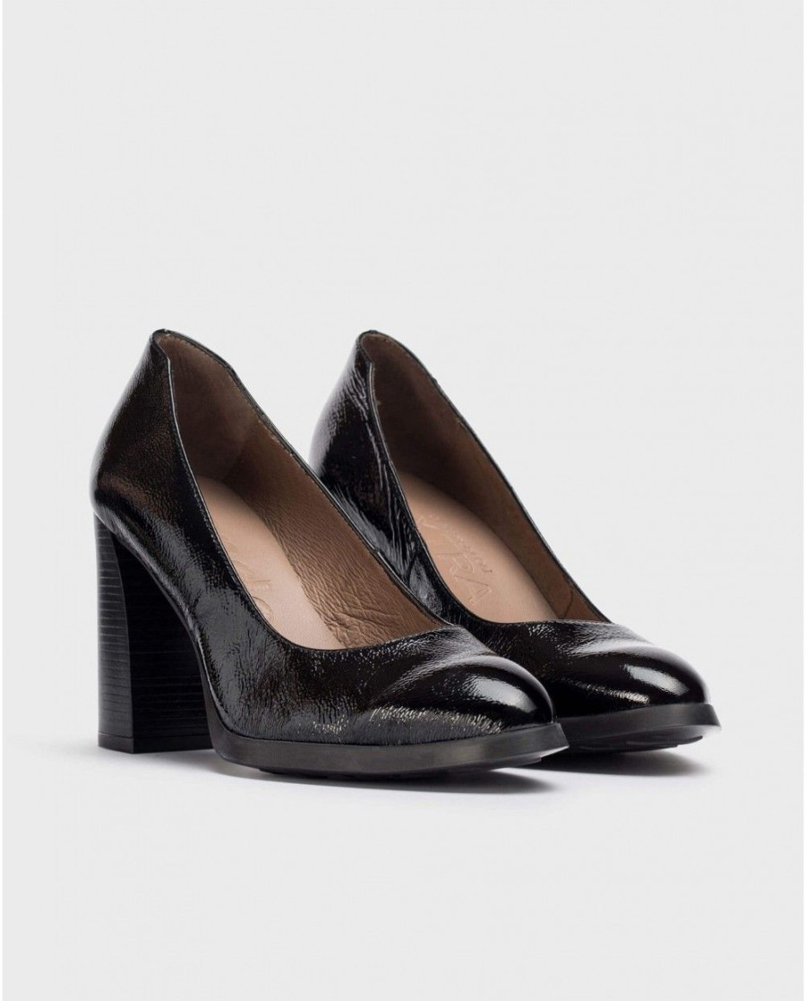 Wonders Black Tini Shoe | Heels