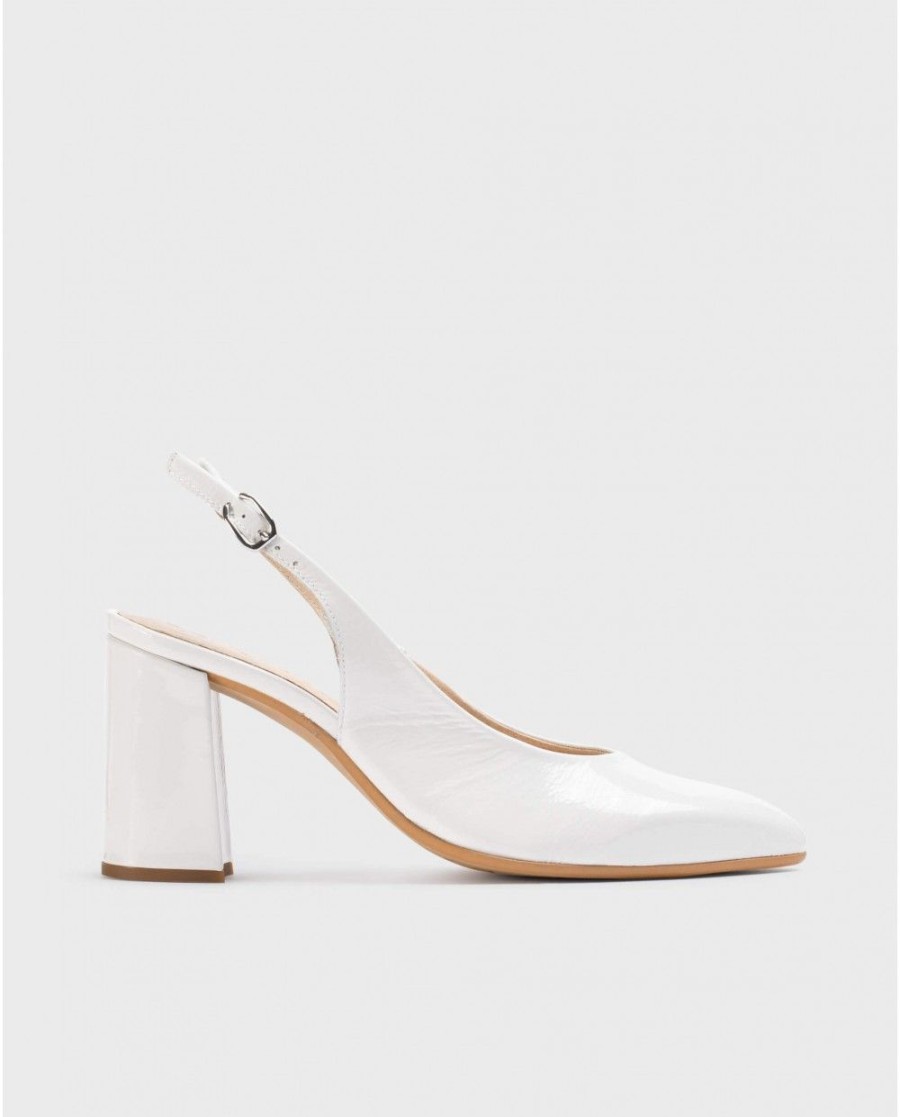 Wonders White Vilma Heeled Shoes | Heels