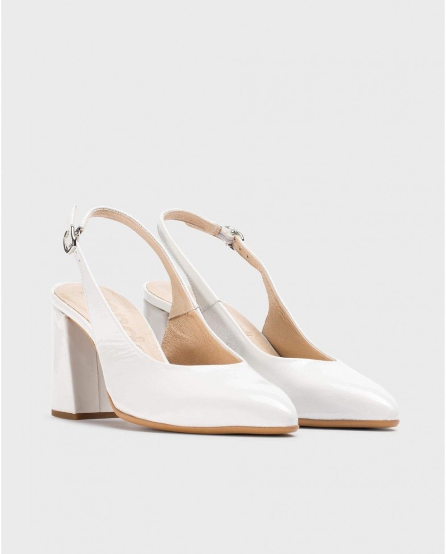 Wonders White Vilma Heeled Shoes | Heels