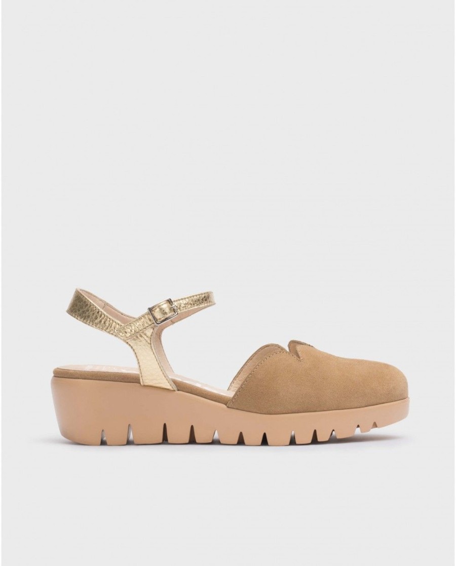 Wonders Brown Caravaca Sandal | Wedges