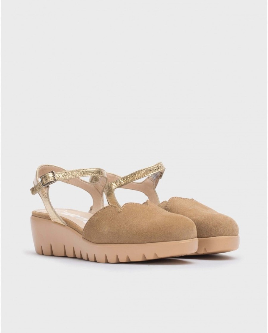 Wonders Brown Caravaca Sandal | Wedges