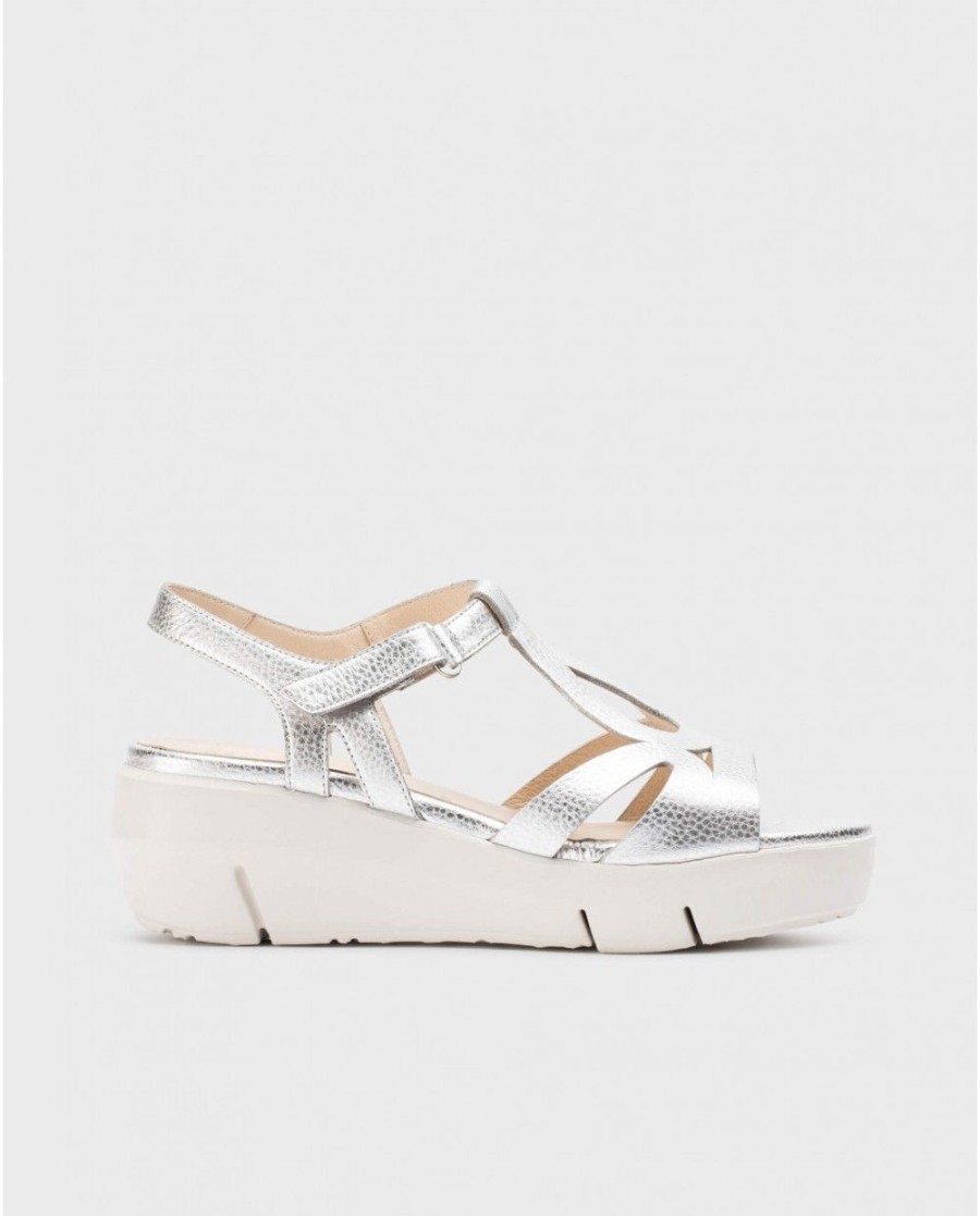 Wonders Silver Blanca Sandals | Sandals