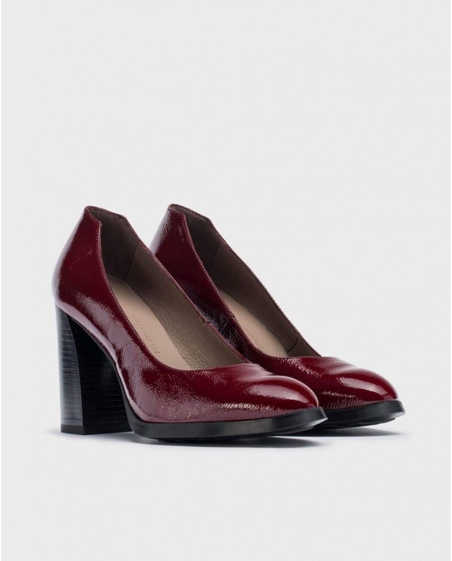 Wonders Burgundy Tini Shoe | Heels