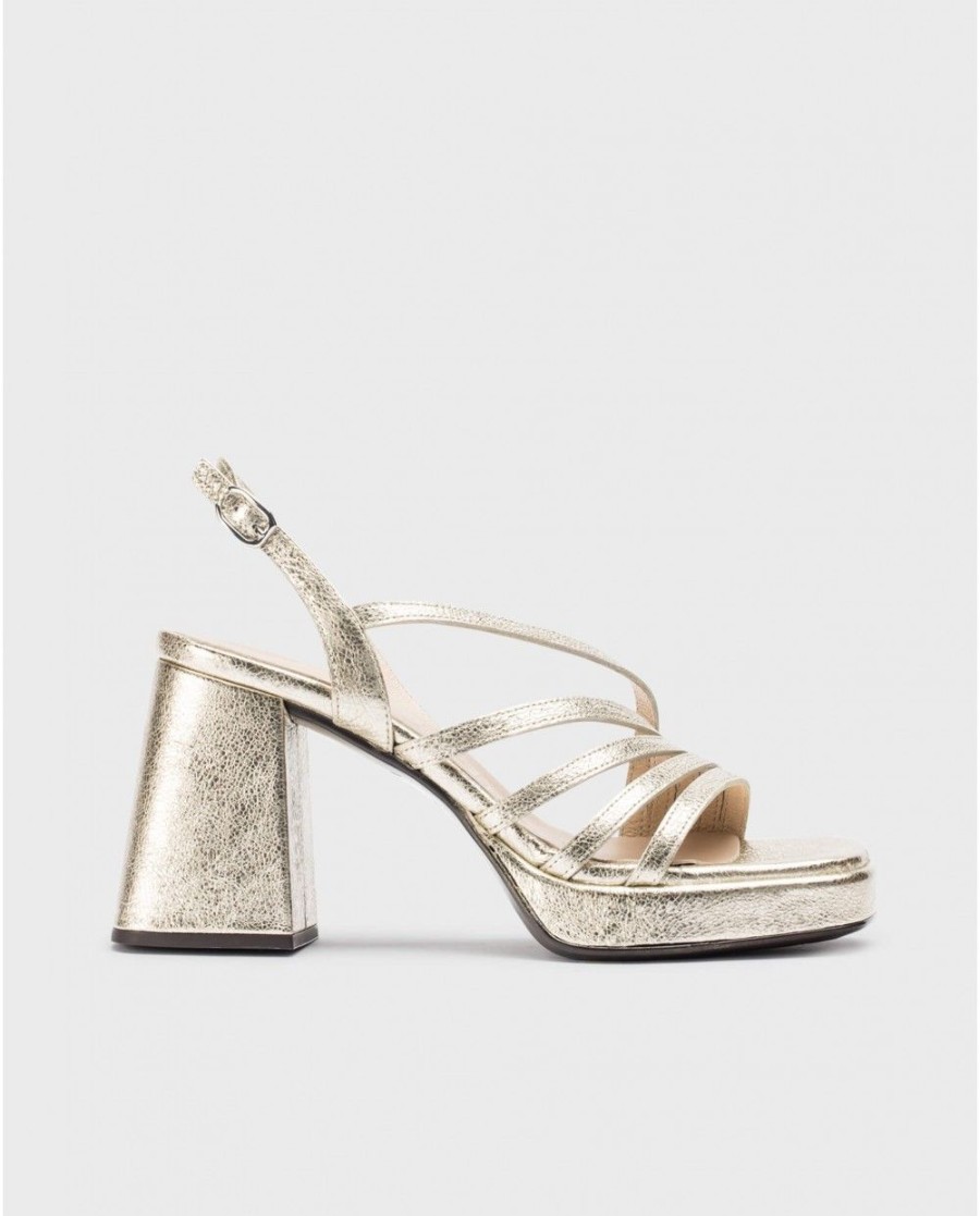 Wonders Platinum Garli Sandals | Heels