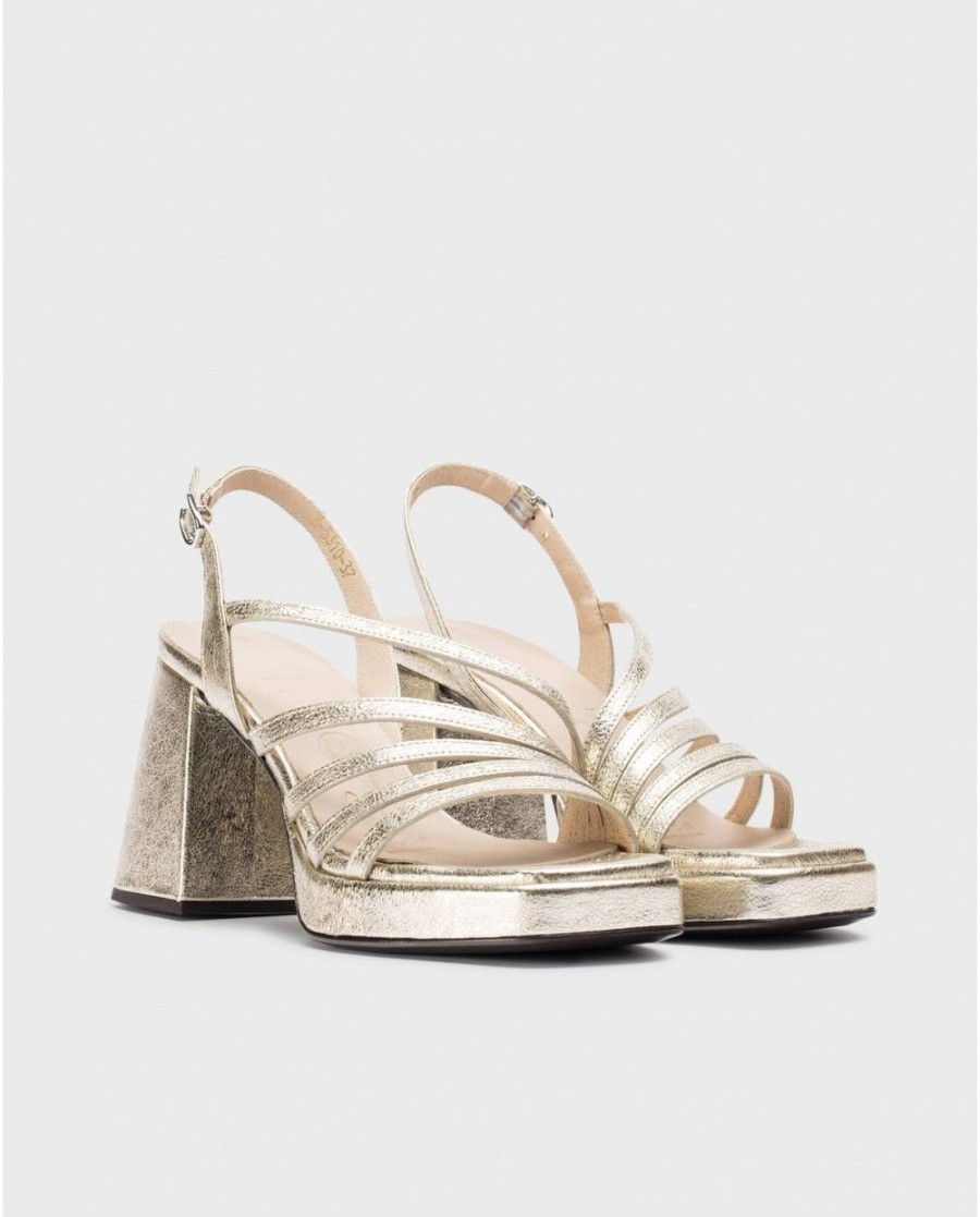 Wonders Platinum Garli Sandals | Heels