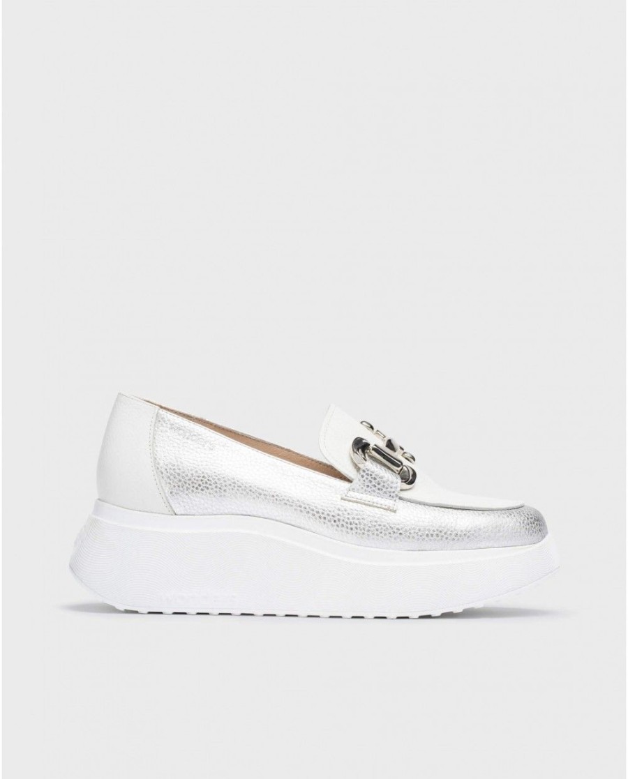 Wonders Silver Montreal Moccasin | Platforms