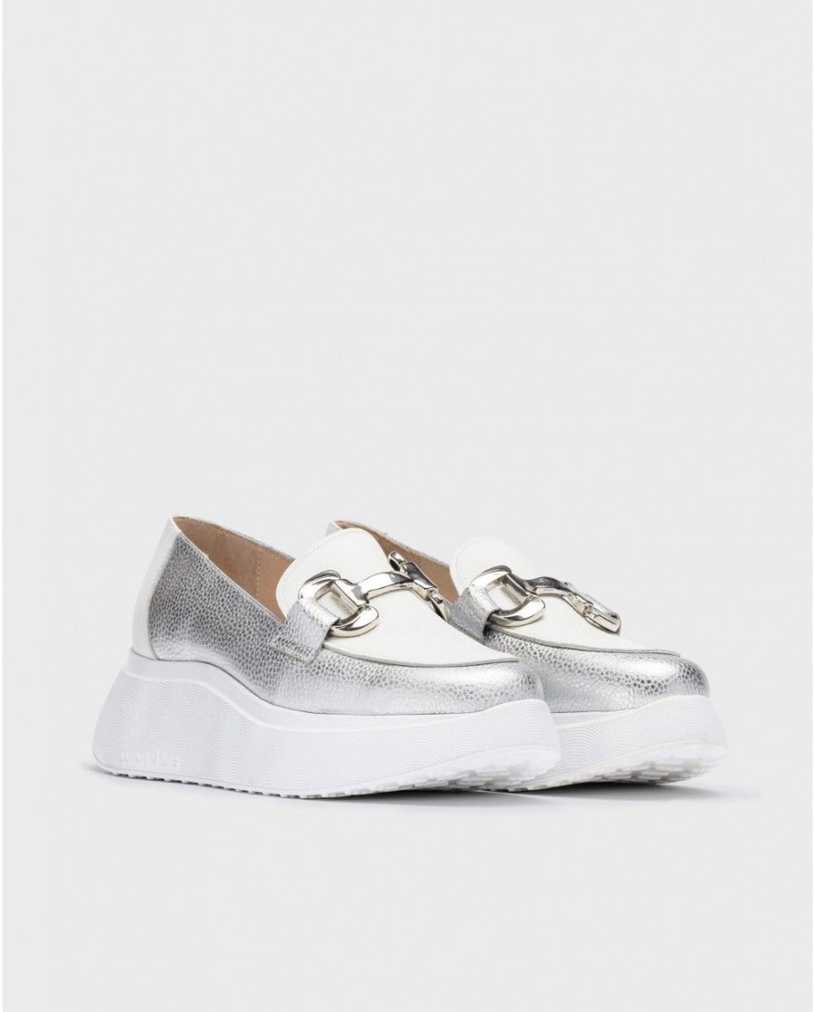 Wonders Silver Montreal Moccasin | Platforms