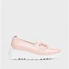 Wonders Pink Dance Moccasin | Wedges