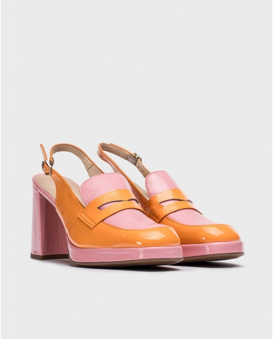 Wonders Bicolor Amelia Moccasin | Heels