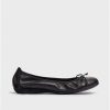 Wonders Black Lace Ballerina | Flat Shoes