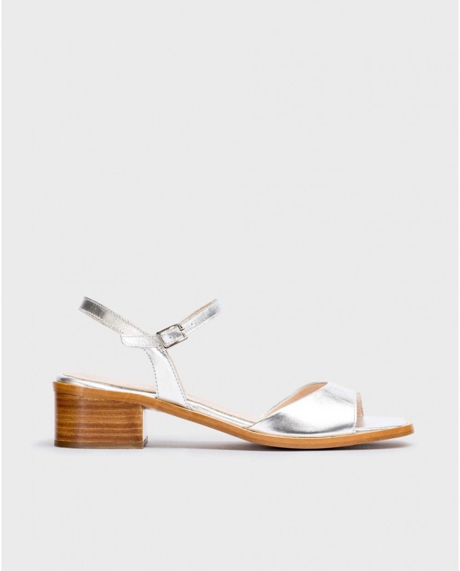 Wonders Silver Metallic Lumina Sandal | Sandals