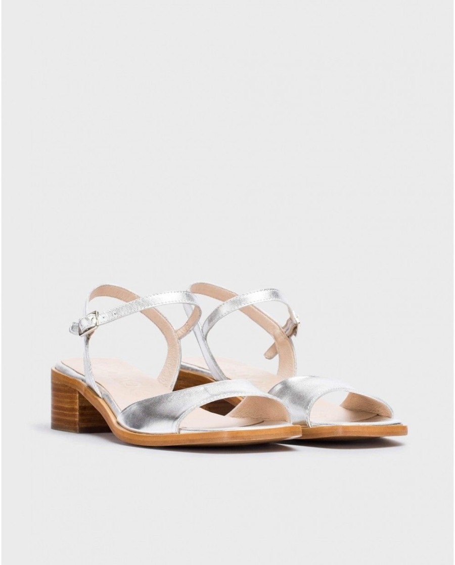 Wonders Silver Metallic Lumina Sandal | Sandals