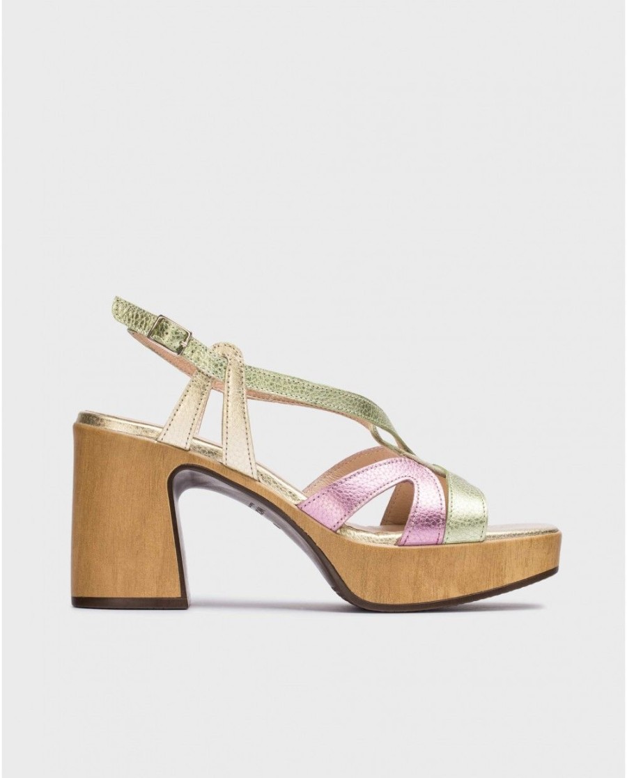 Wonders Bicolor Violeta Sandals | Heels