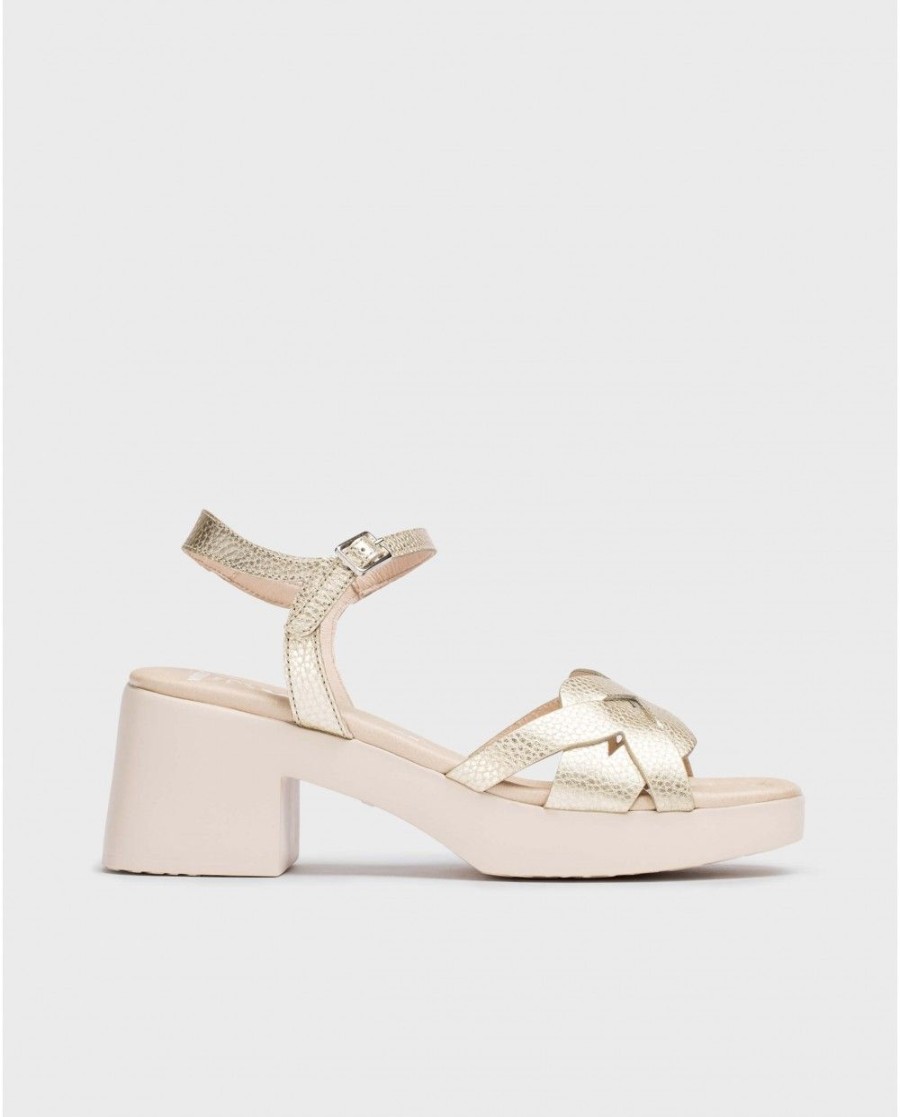 Wonders Metallic Catalina Sandals | Heels