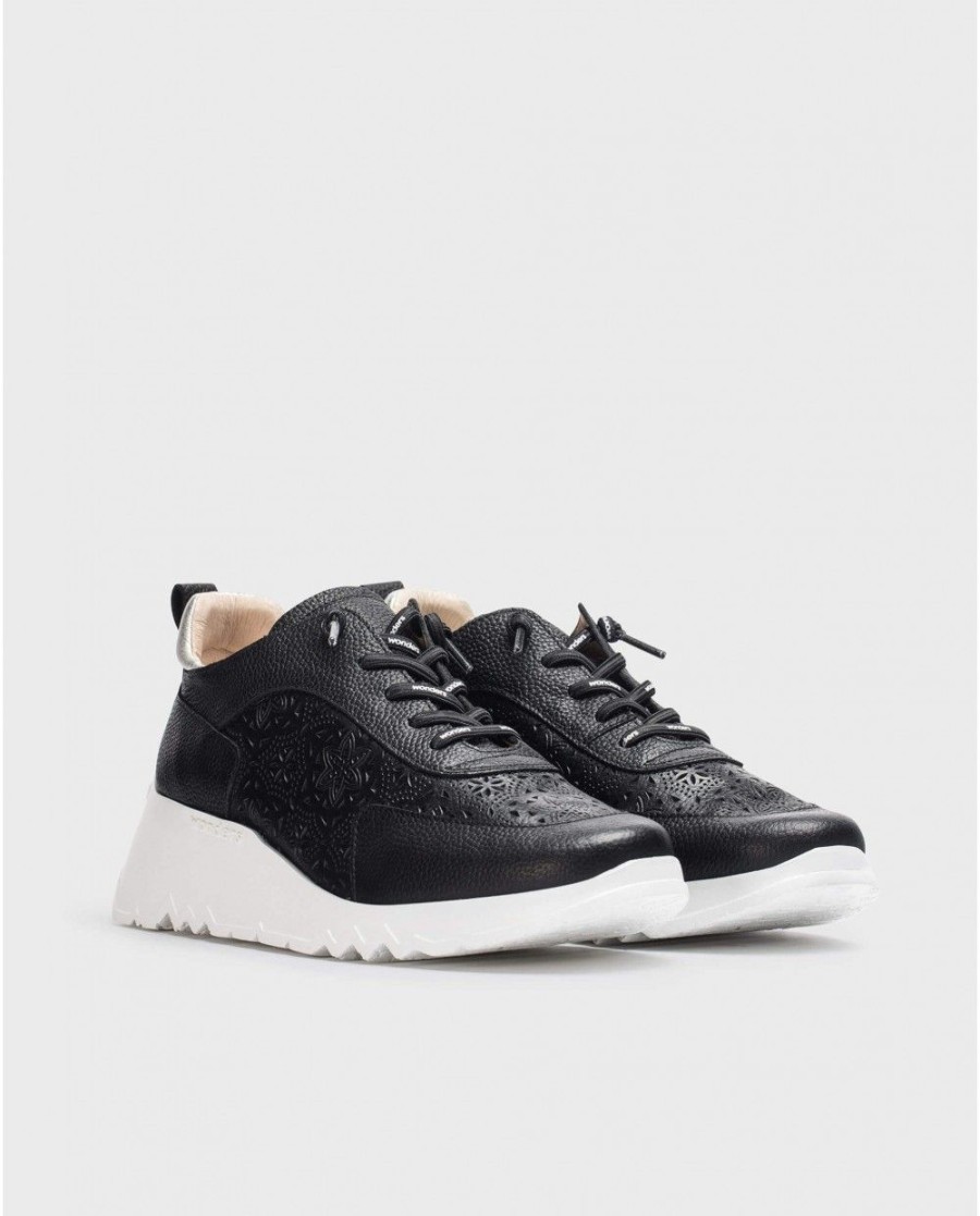 Wonders Black Sneaker | Sneakers