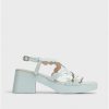 Wonders Blue Neus Heeled Sandals | Sandals