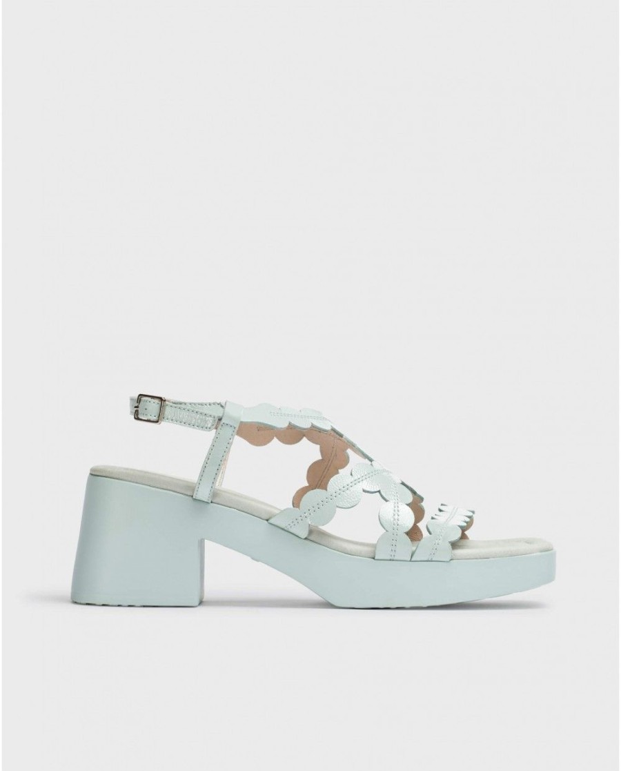 Wonders Blue Neus Heeled Sandals | Sandals